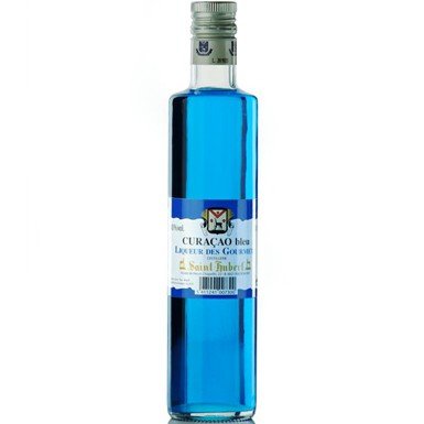 CURACAO BLEU SAINT HUBERT 30° 50 CL - Brasserie Corman Drink Services