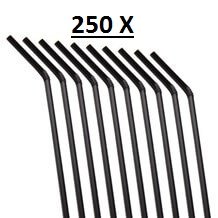 PAILLES PLIANTES CARTON NOIR (X 250)